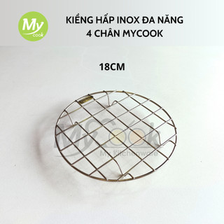 [Inox 304] Kiềng Hấp Vỉ Hấp Nướng Tròn Đa Năng Inox MyCook Rế Hấp Dày Thép Không Gỉ