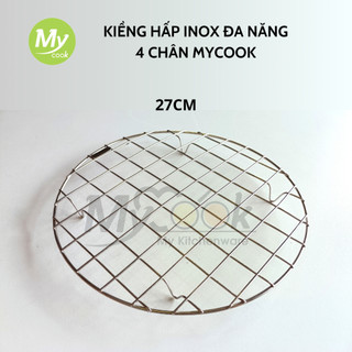 [Inox 304] Kiềng Hấp Vỉ Hấp Nướng Tròn Đa Năng Inox MyCook Rế Hấp Dày Thép Không Gỉ