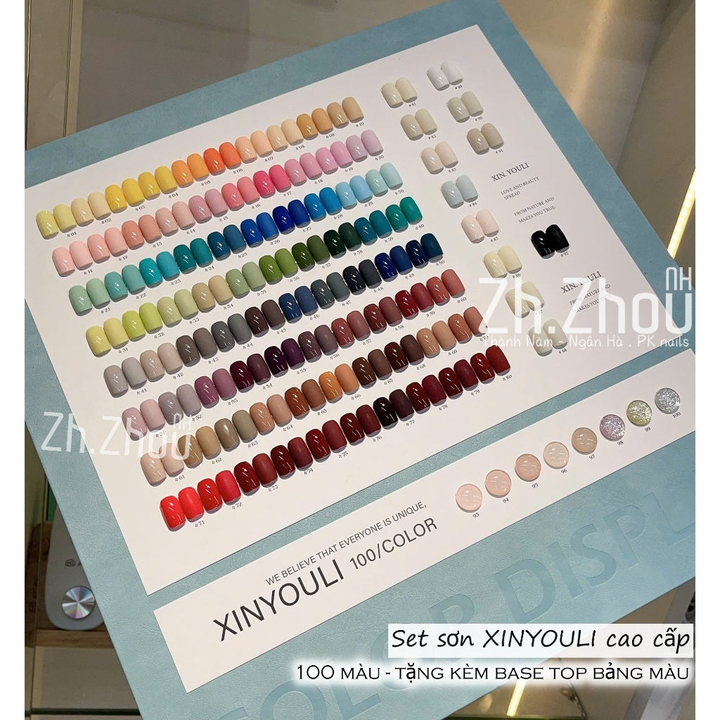 Set sơn OLU màu cao cấp, sơn gel cao cấp, sơn OLU tặng kèm base top bảng màu, sơn gel chính hãng