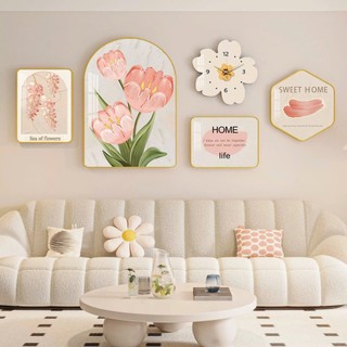 (I13)Set 5 Tranh Treo Tường Đồng Hồ Decor Phòng Khách Chất Liệu Tráng Gương Cao Cấp HỔ DECOR - TRANH ĐỒNG HỒ CAO CẤP