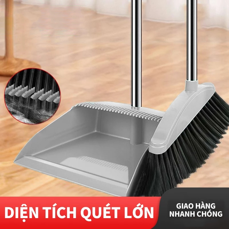 Bộ chổi quét nhà thông minh kèm hót rác tiện lợi, chổi 2 trong 1 đa ...