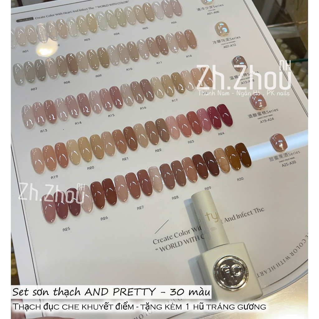 Sơn thạch đục And pretty, thạch đục cao cấp, sơn thạch hottrend 2025, sơn thạch sữa chua đục cao cấp