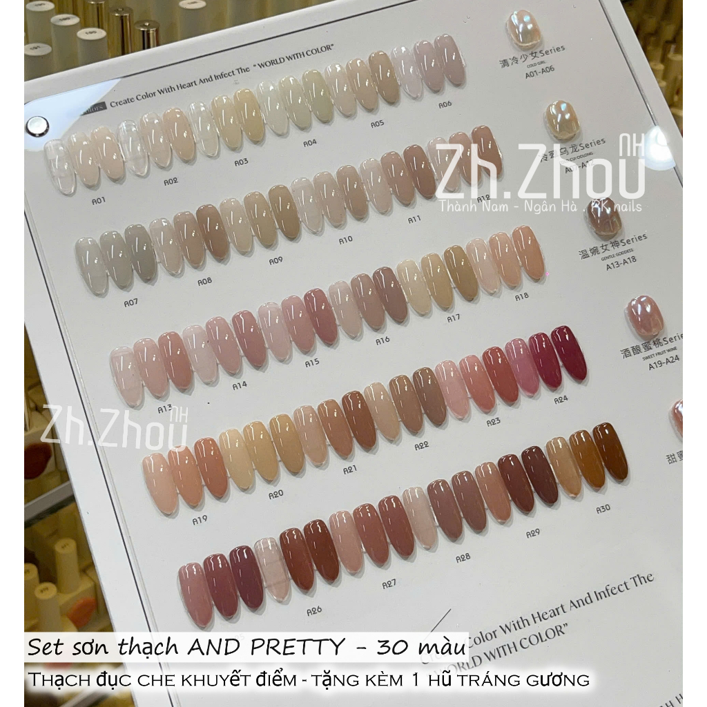 Sơn thạch đục And pretty, thạch đục cao cấp, sơn thạch hottrend 2025, sơn thạch sữa chua đục cao cấp