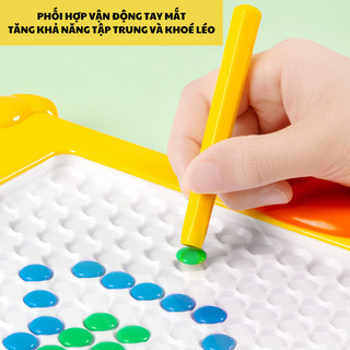 Đồ chơi giáo dục - Đồ chơi trí tuệ - Đồ chơi Bảng vẽ nam châm con vịt loại lớn, bảng to 40cm x 40cm