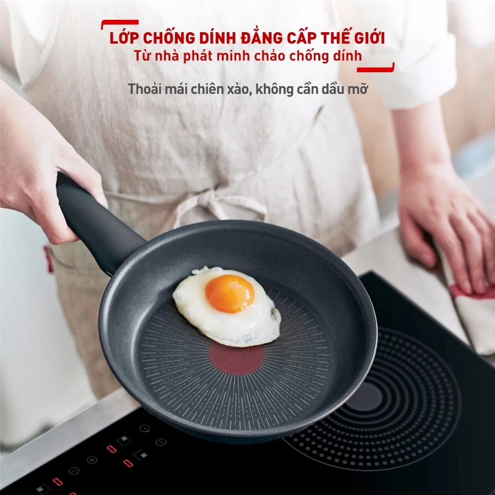 Chảo chiên Tefal Unlimited 26cm (G2550502) - Sản xuất tại Pháp - Bảo hành chính hãng 24 tháng