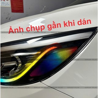 Decal dán đèn Kia Sedona 2018-2021 (1 cặp 4 miếng dán 2 bên), chất liệu Decal cao cấp, không phai màu, không thấm nước