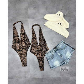 Áo body suit cổ yếm phối đồ gì cũng siu xinh