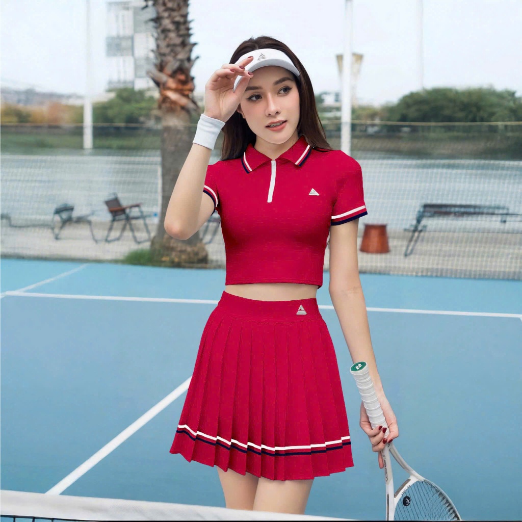 [PICKLEBALL VN] Bộ thể thao nữ, bộ váy áo chơi Pickleball Golf Tennis cầu lông năng động tôn dáng