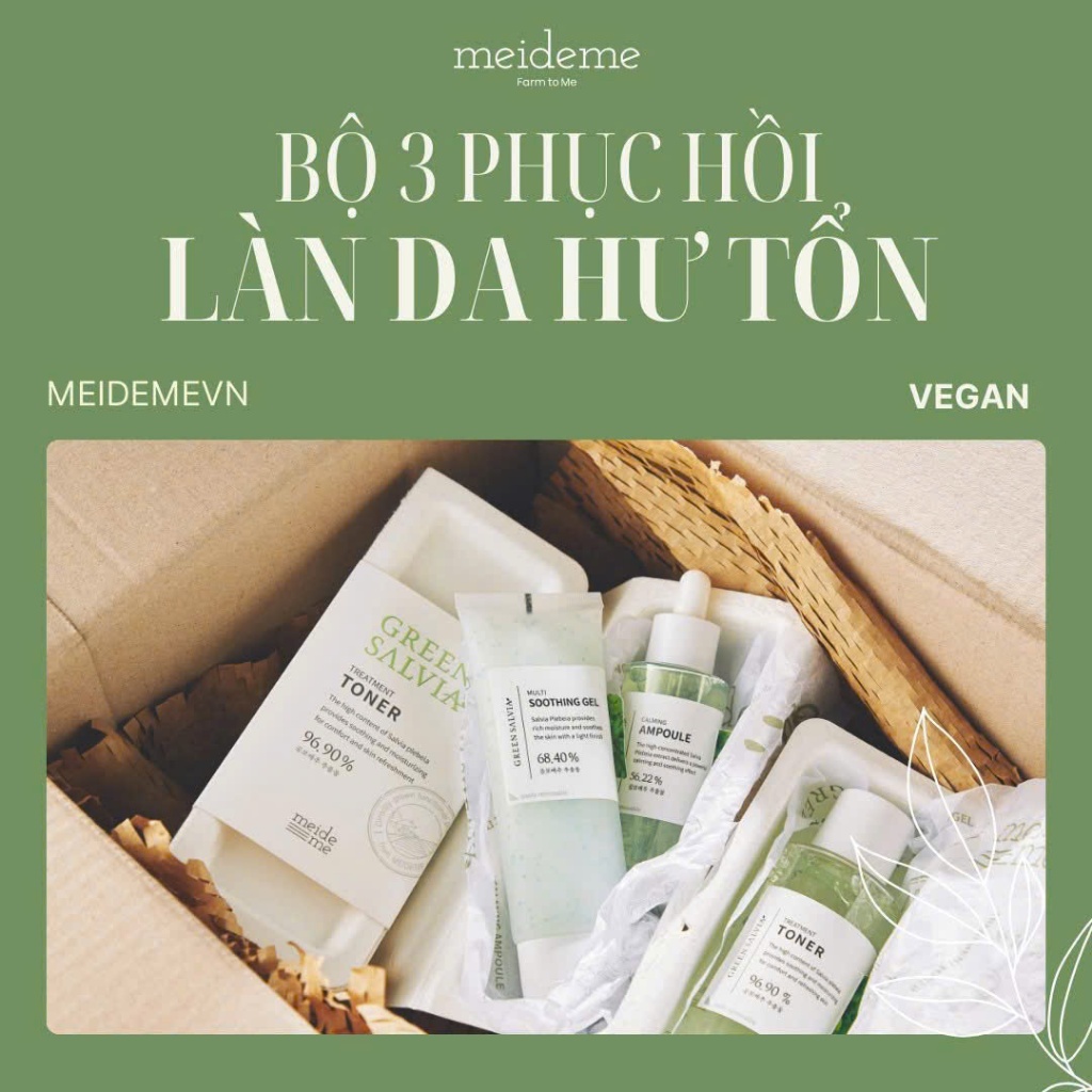 Ảnh Kem Dưỡng Meideme Green Salvia Multi Soothing Gel 70ml 4