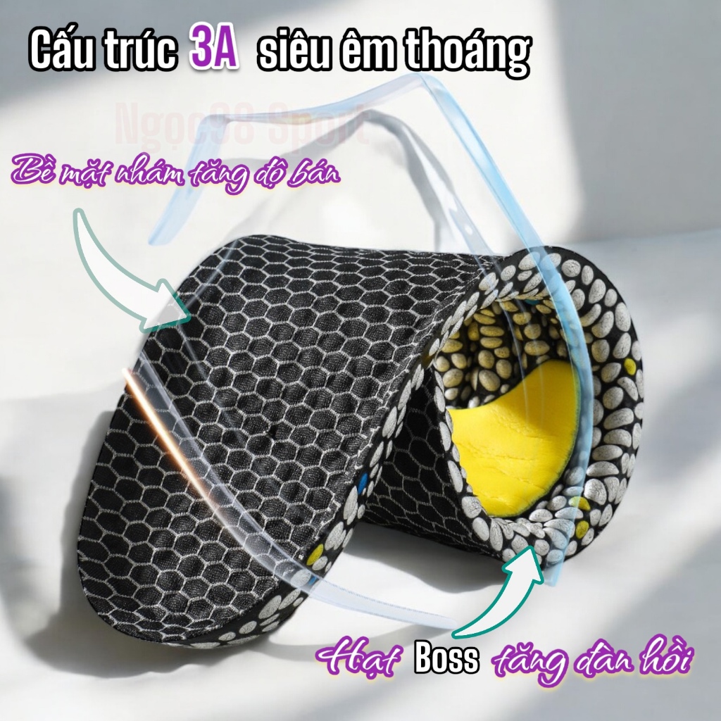 Lót Giày cao cấp 3A , công nghệ new  hạt BOOST cao su non ,đàn hồi hấp thụ lực  ,thoáng khí