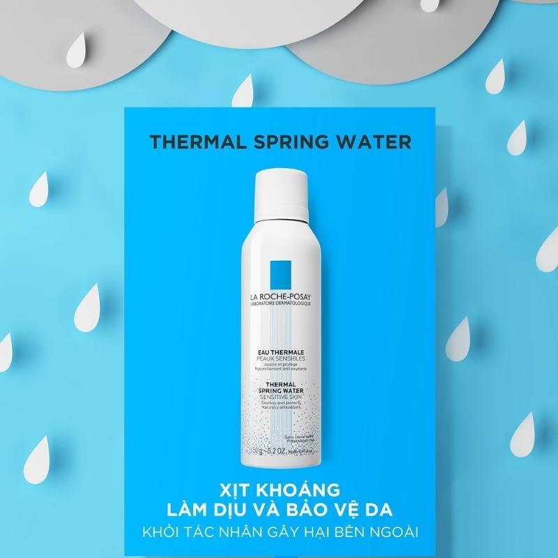 Ảnh La Roche Posay Xịt khoáng làm sạch và dịu cho da nhạy cảm Thermal Spring Water 50ml 3