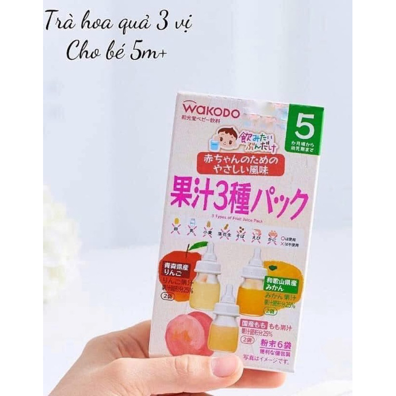Trà Wakodo (1,2gx6) đủ vị Nhật Bản thanh nhiệt cho bé 1-5 tháng tuổi tibongstore