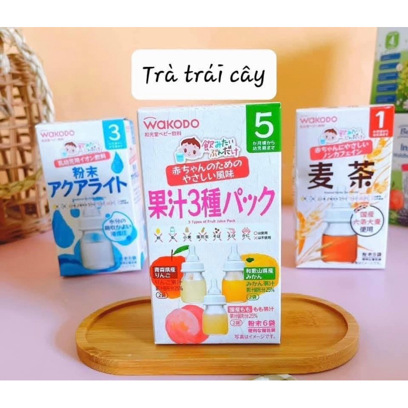 Trà Wakodo (1,2gx6) đủ vị Nhật Bản thanh nhiệt cho bé 1-5 tháng tuổi tibongstore