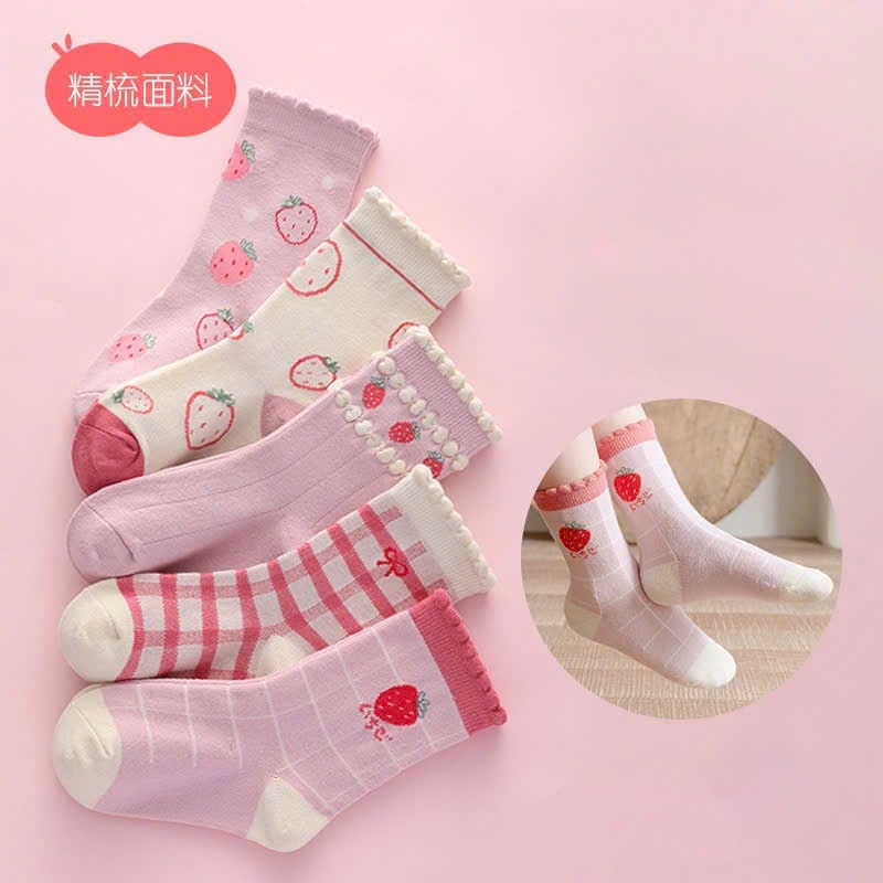 Set 5 đôi Tất trẻ em hoạt hình bé trai bé gái từ 0-8 tuổi ,thoải mái ấm áp từ bông, cotton len HC20