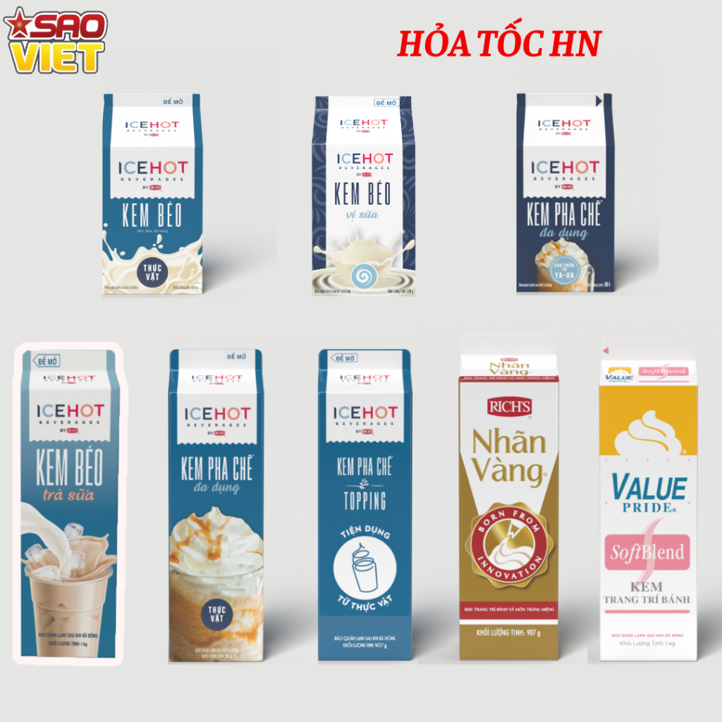 Kem pha chế, làm bánh RICH và ICEHOT đủ loại | Shopee Việt Nam