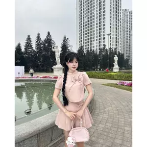 ၄၃ SET ÁO NÚT BỌC NƠ + SHORT DẬP HOA NỔI SP021165 🔥𝐇𝐨𝐚̉ 𝐓𝐨̂́𝐜🔥 𝐌𝐄𝐎𝐈𝐍𝐃𝐀𝐇𝐎𝐔𝐒𝐄