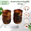 Bộ chén uống trà bằng sừng bền đẹp, bát sừng thanh lọc giải độc trong rượi tốt cho sức khoẻ - Mỹ nghệ HT