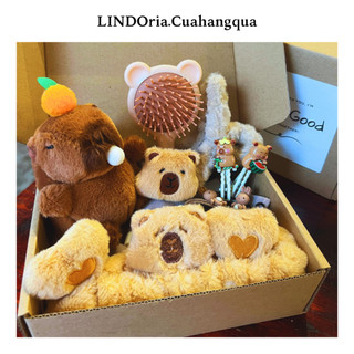 Set quà tặng sinh nhật LINDOria, Phụ Kiện Capybara hot trend, Quà tặng 8/3, 14/2, 20/10