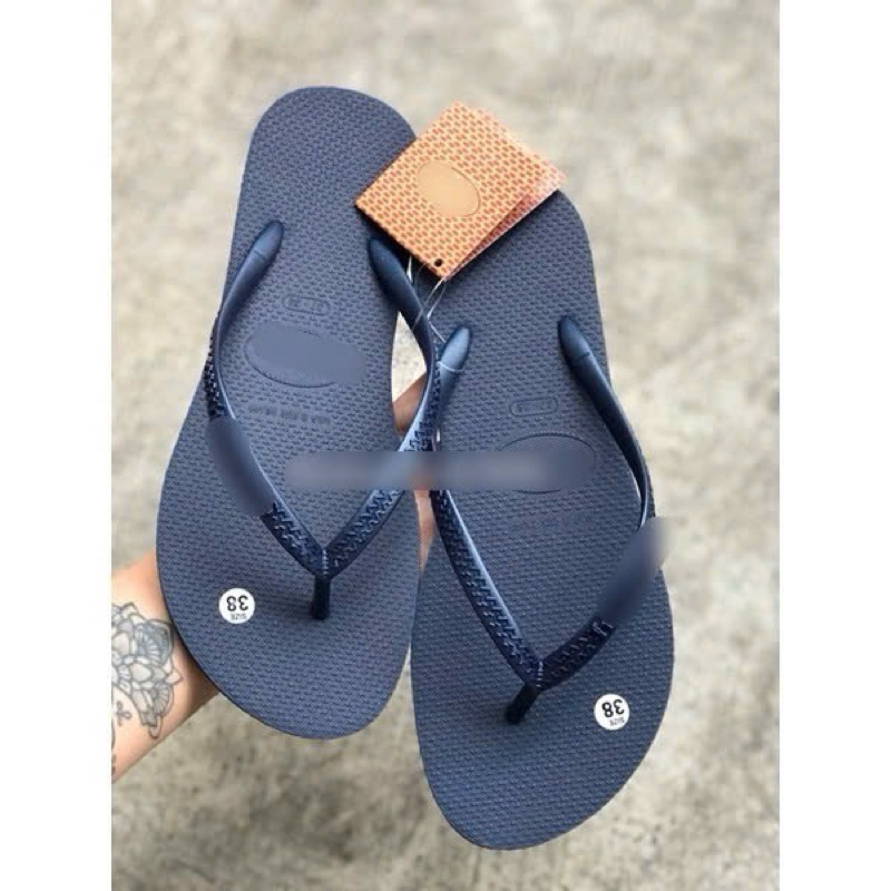 Dép Kẹp Đi Biển Xanh Navy ( Có kim tuyến - Ombre )