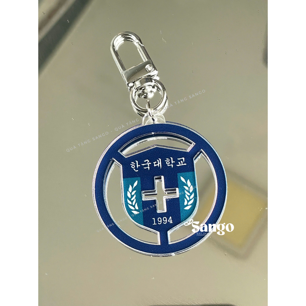 (Ảnh  thật )Móc khóa Friendly Rivalry-Bạn bạn bè bè -Đại học y Hankuk khuy xịn,in 2 mặt - Quà Tặng Sango