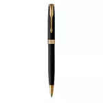 Bút bi, bút ký cao cấp mạ vàng Parker Sonnet, chất liệu kim loại, thân đen nhám, ngòi 1,0mm, có túi giấy quà tặng — ảnh 2