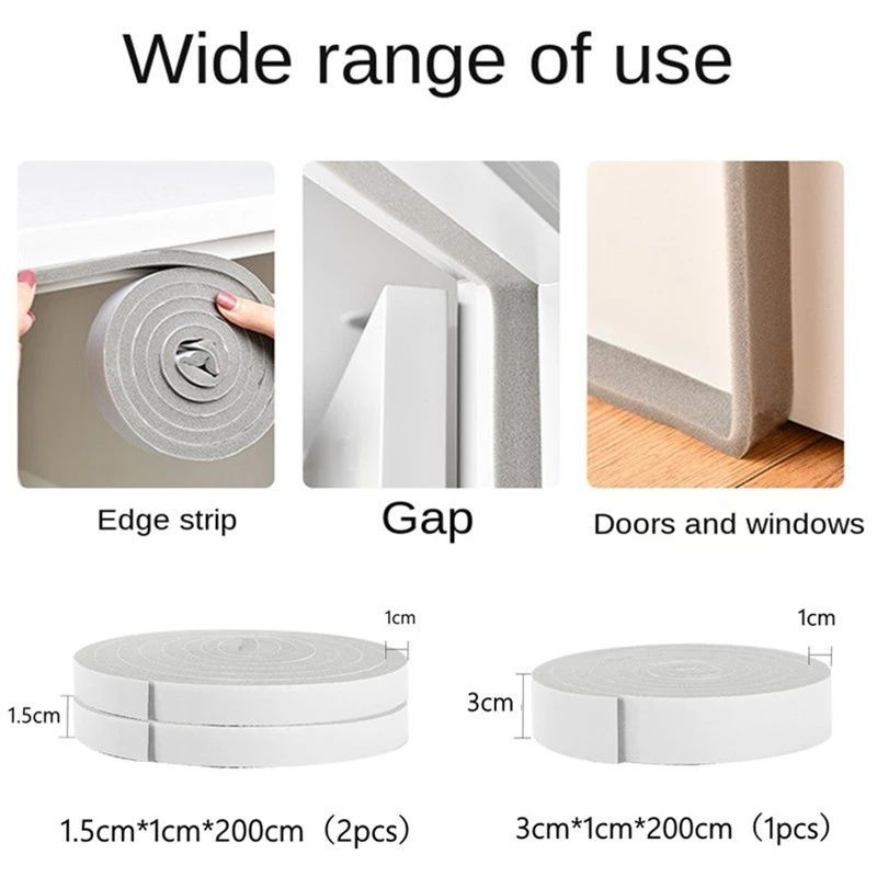 Băng Keo 3D Dán Viền Cửa Sổ Nhà Tắm / Nhà Bếp Chống Nước / Chống Ẩm Mốc / Chống Sốc Siêu Bền