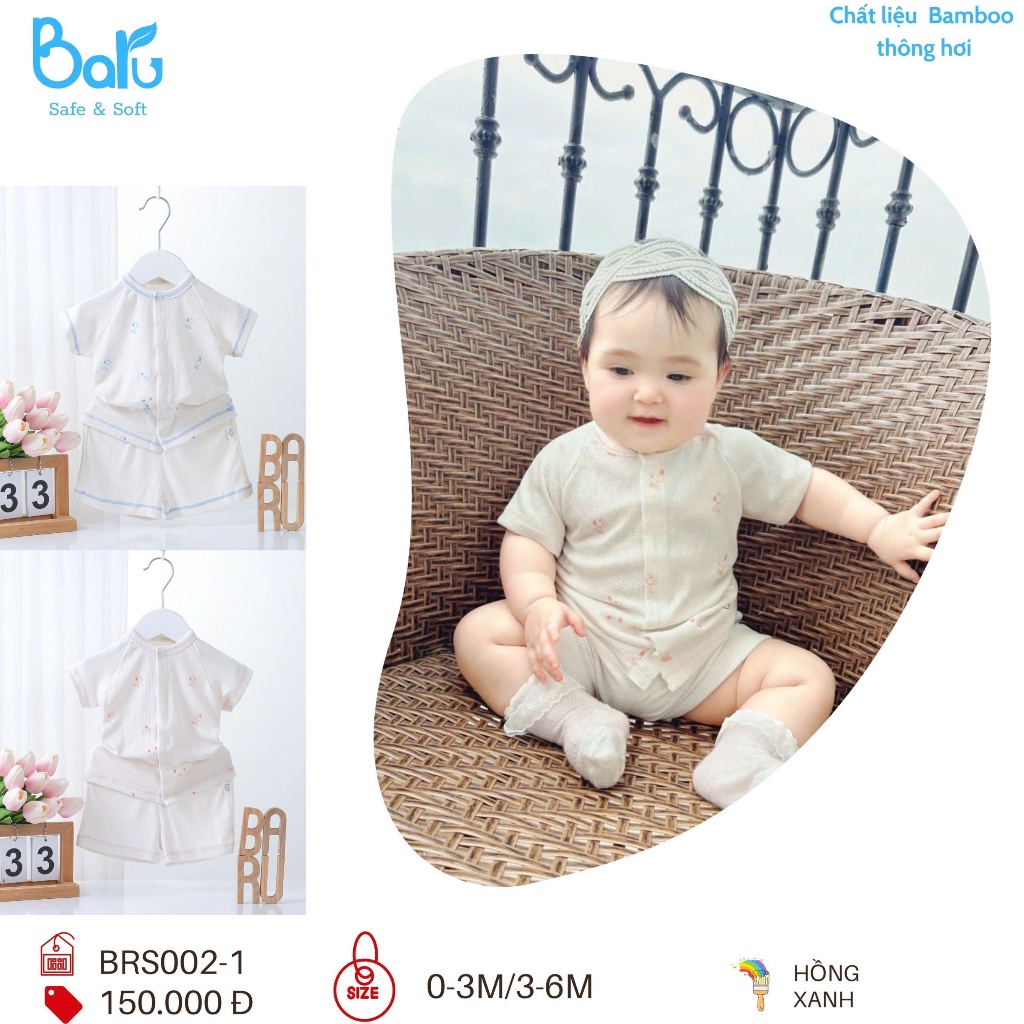 Bộ cài giữa cộc tay quần đùi---- BRS002-1