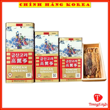 Hồng sâm củ khô hộp thiếc Bio chính hãng - Nhân sâm khô hàn quốc thượng hạng, tranglinhkorea