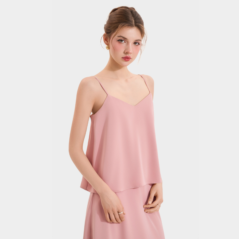 Ảnh Áo 2 Dây Cổ Tim MARC FASHION Form Rộng Cơ Bản - CBNH063524 3