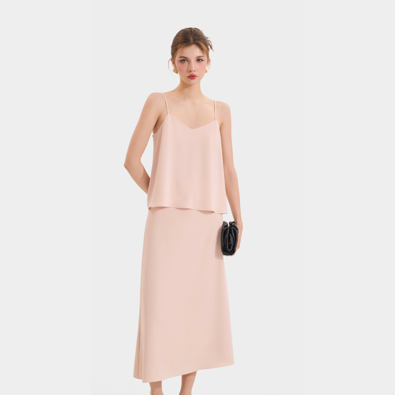 Ảnh Áo 2 Dây Cổ Tim MARC FASHION Form Rộng Cơ Bản - CBNH063524 2