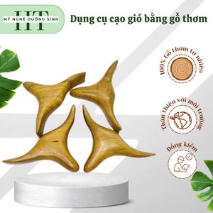 Dụng cụ day ấn huyệt hình đầu trâu bằng gỗ thơm, đả thông kinh lạc và lưu thông khí huyết-Mỹ Nghệ Dưỡng Sinh HT