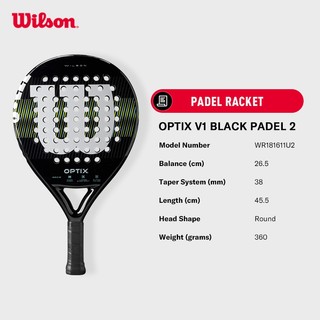Wilson Optix V1 Black Padel Vợt Padel WR181611U2