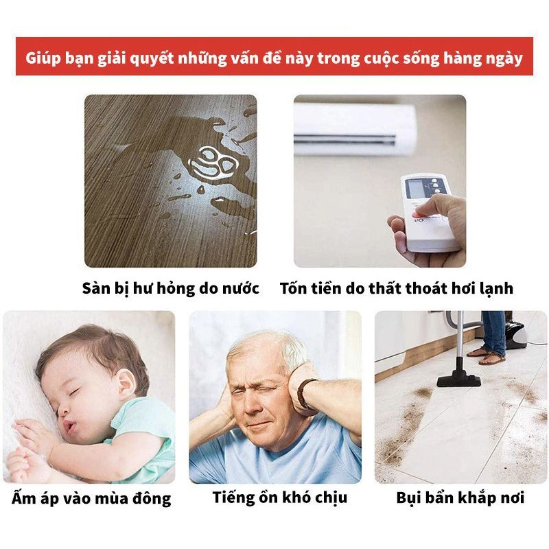 Thanh Dán Chân Cửa Đế Lông - Chống Bụi, Chống Côn Trùng - Thanh khe cửa