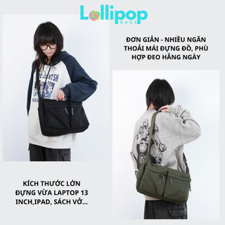 Túi Uni 2025 BASIC DAILY Đeo Chéo Nhiều Ngăn Đựng Laptop 14inch LOLLIPOP BAGS Túi Phao Đeo Vai Công Sở Chống Nước