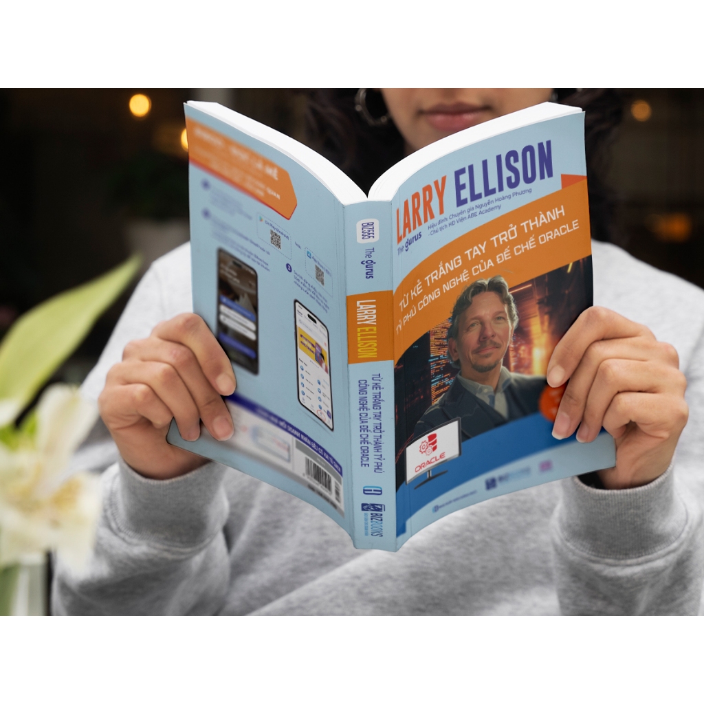 Sách Larry Ellison: Từ Kẻ Trắng Tay Trở Thành Tỷ Phú Công Nghệ Của Đế Chế Oracle - Những Bộ Óc Tỷ Đô Bizbooks