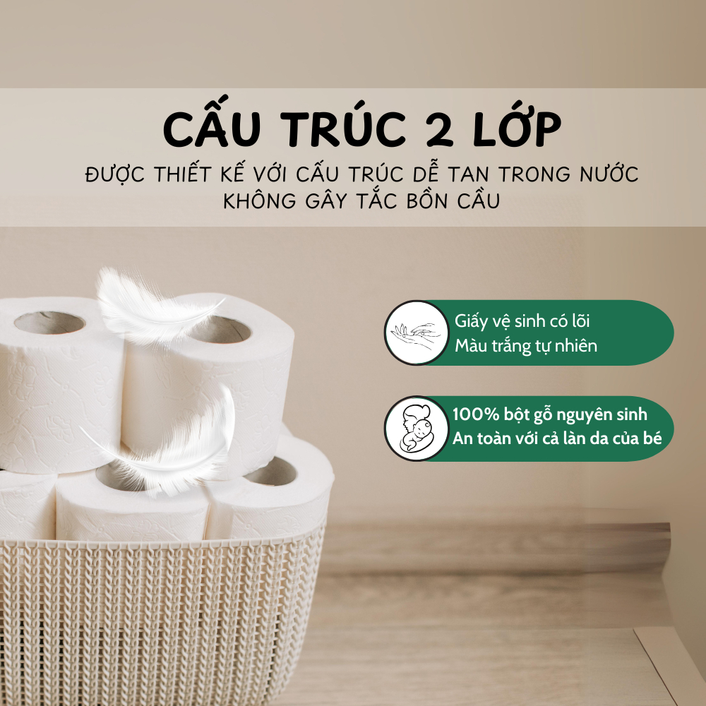 Combo 10 cuộn giấy vệ sinh công nghiệp Silkwell 700gram 2 lớp, siêu tiết kiệm