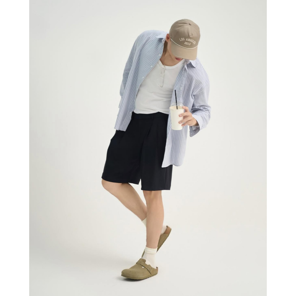 Quần Short Nam Xếp Ly Cạp Nửa Chun RT CLASSY Phong Cách Hàn Quốc Trẻ Trung