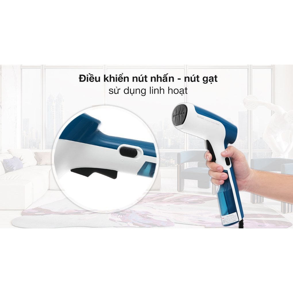 Bàn ủi hơi nước cầm tay Tefal DT6130E0 - 1300W - Bình chứa nước 70ml - Bảo hành chính hãng 24 tháng