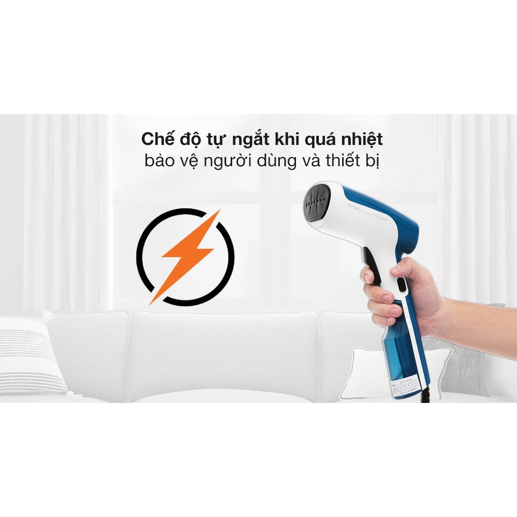 Bàn ủi hơi nước cầm tay Tefal DT6130E0 - 1300W - Bình chứa nước 70ml - Bảo hành chính hãng 24 tháng