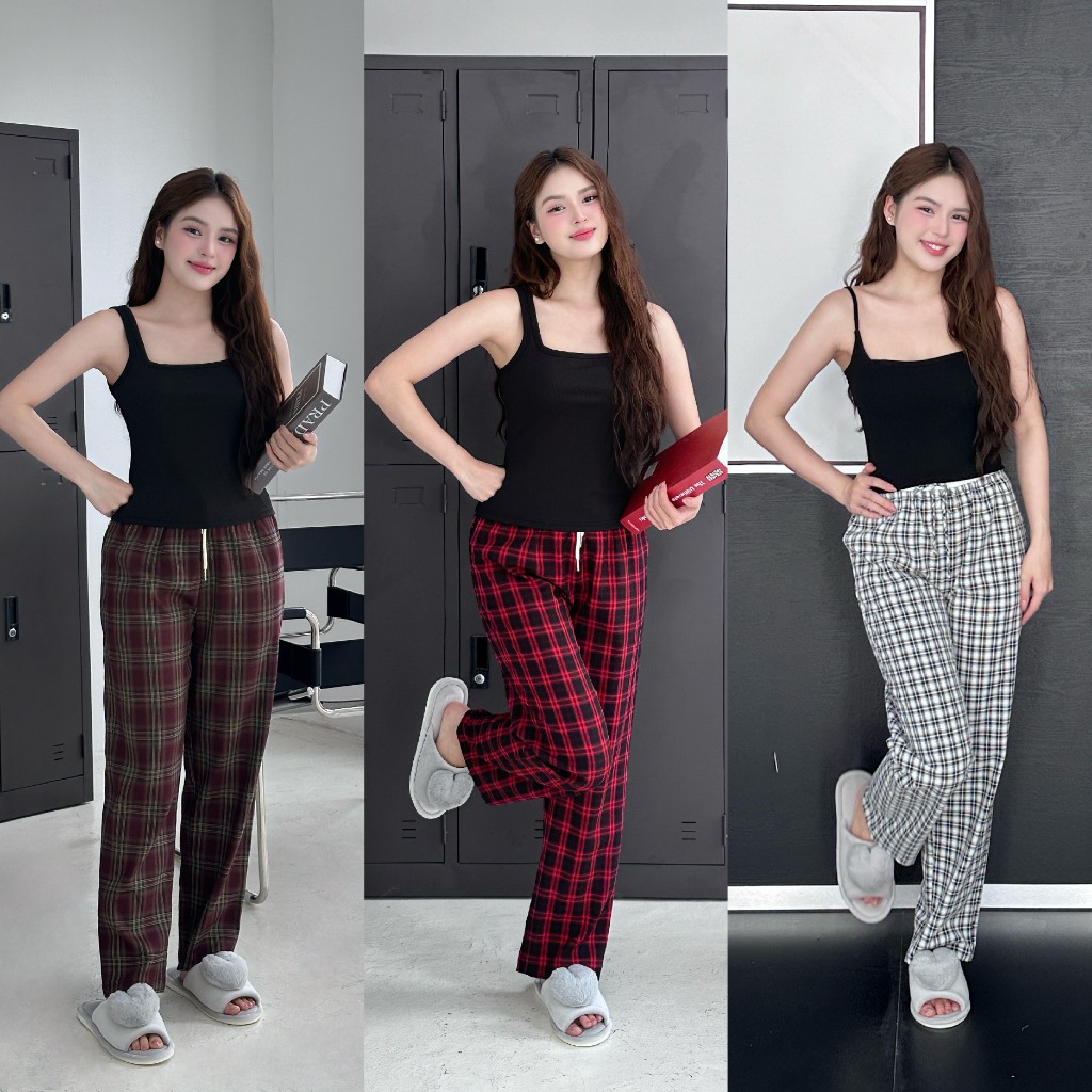 Ảnh SHE BY ZAM  - ÁO CÓ ĐỆM NGỰC & QUẦN KẺ TARTAN 2