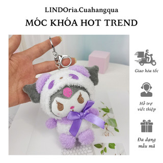 Móc Khóa Kuromi LINDOria - Móc khóa hot trend, Treo cặp, balo, Quà Tặng Xinh Xắn Cho Bạn Bè