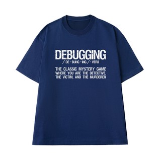 Áo Thun Coder NGỐ TEE Debugging Như Là Game Trinh Thám Vải Cotton 100 Cao Cấp Thoáng Mát