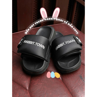 [ĐẾ XỊN] Dép hot trend quai xé cute cho nữ Rabbit.Town quai xé dán tự do, dép đế cao 4cm , chống trơn trượt, dép nữ