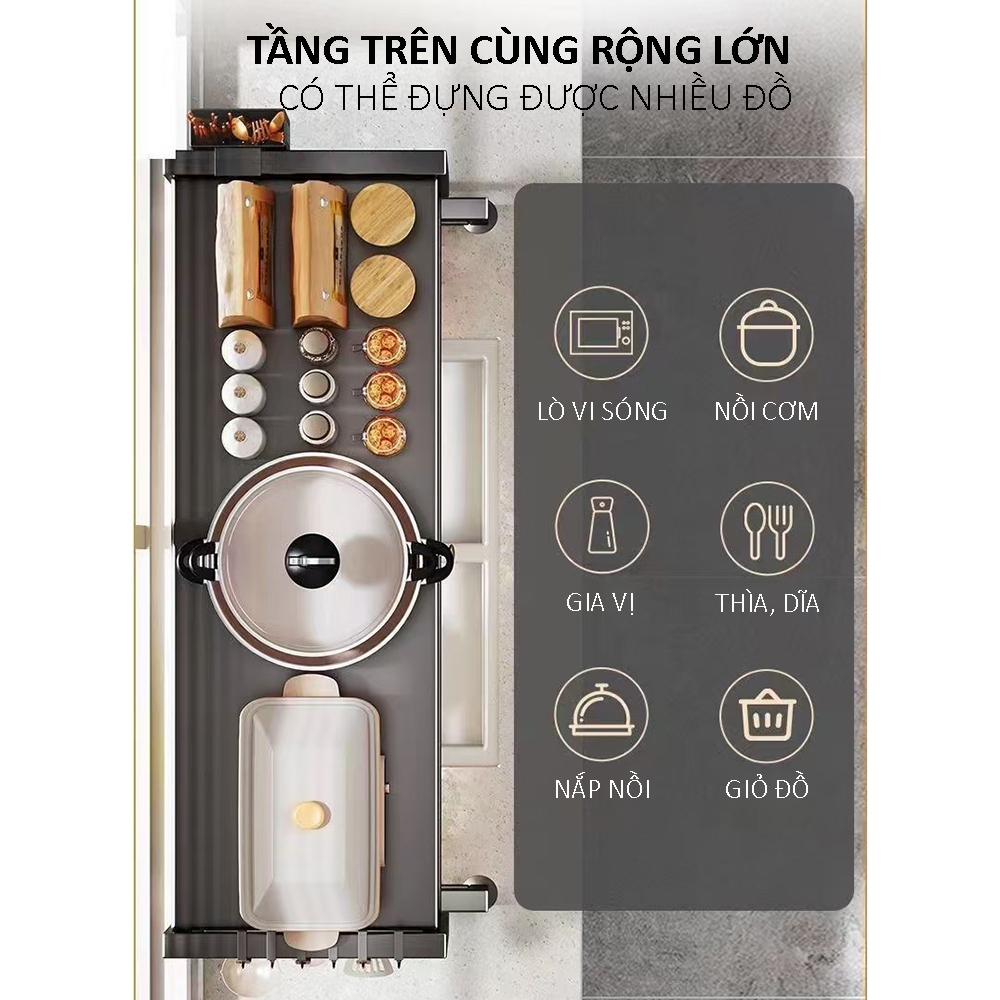 Kệ để chén đĩa thép 304 tủ bếp Kệ để bát đĩa Kệ để dao kéo Kệ thoát nước, đa năng tiện lợi
