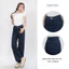 Quần jeans ống rộng 9 tấc cao dáng cho Nấm Lùn chất liệu màu dark blue (có bigsize) - quần bò dài cạp cao Kyubi JS31