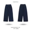 Quần jeans ống rộng 9 tấc cao dáng cho Nấm Lùn chất liệu màu dark blue (có bigsize) - quần bò dài cạp cao Kyubi JS31