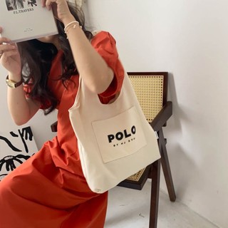 Túi tote túi vải canvas liền thân đeo vai thời trang có ngăn ngoài hoạ tiết basic đựng vừa a4 - tuic2000