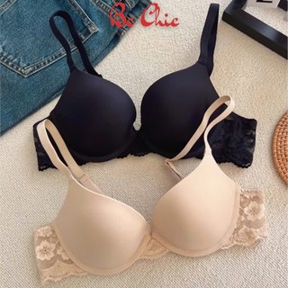 Áo lót nữ A 1951 Áo lót đệm vừa 2cm có gọng dây ren nâng ngực tạo khe BC_CHIC LINGERIE