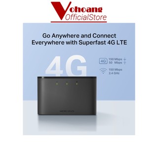 Wi-Fi Di Động 4G LTE Mercusys MT110 Kết nối nhiều thiết bị Pin lâu Tốc độ 150Mbps