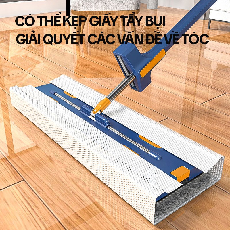 Ảnh Cây Lau Nhà Tự Vắt KITIMOP MONSTER 45CM - Chổi Lau Nhà Tự Vắt Thông Minh Xoay 360 Độ, Lau Sàn Làm Sạch 4